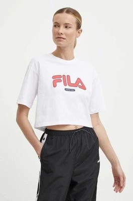 Zdjęcie produktu Fila t-shirt bawełniany Lucena damski kolor biały FAW0757