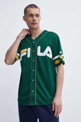 Zdjęcie produktu Fila t-shirt Lashio męski kolor zielony z aplikacją FAM0652