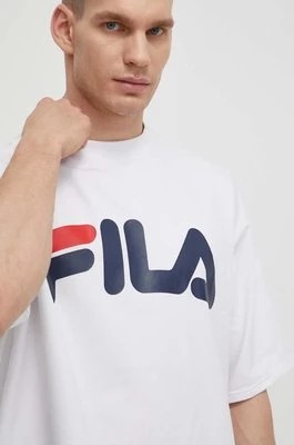 Zdjęcie produktu Fila t-shirt Lowell męski kolor biały z nadrukiem FAM0655