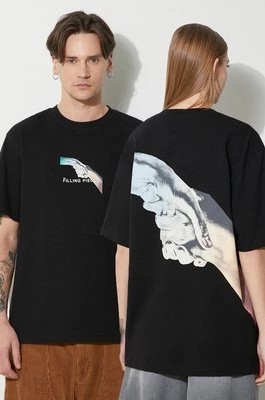 Zdjęcie produktu Filling Pieces t-shirt bawełniany Gradient Handshake kolor czarny z nadrukiem 74434051861