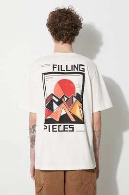 Zdjęcie produktu Filling Pieces t-shirt bawełniany Sunset kolor beżowy z nadrukiem 74417021901