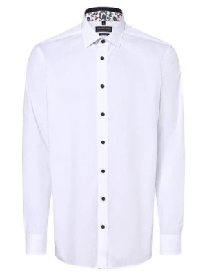 Zdjęcie produktu Finshley & Harding Koszula męska łatwa w prasowaniu z bardzo długim rękawem Mężczyźni Modern Fit Bawełna biały jednolity,