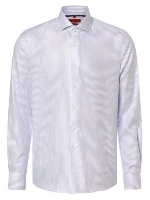 Zdjęcie produktu Finshley & Harding Koszula męska - Łatwe prasowanie Mężczyźni Slim Fit Bawełna biały|niebieski w paski,