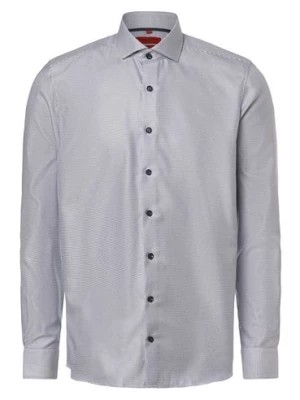 Zdjęcie produktu Finshley & Harding Koszula męska - Łatwe prasowanie Mężczyźni Slim Fit Bawełna niebieski|różowy wypukły wzór tkaniny,