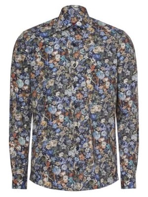 Zdjęcie produktu Finshley & Harding Koszula męska Mężczyźni Slim Fit Bawełna niebieski wzorzysty,