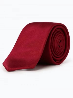 Zdjęcie produktu Finshley & Harding Krawat jedwabny męski Mężczyźni Jedwab czerwony jednolity,