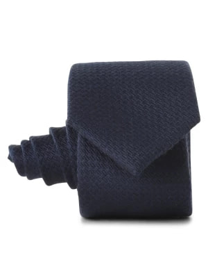Zdjęcie produktu Finshley & Harding Krawat z dodatkiem jedwabiu Mężczyźni Jedwab niebieski wypukły wzór tkaniny,