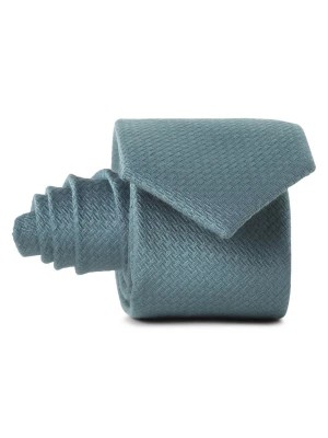 Zdjęcie produktu Finshley & Harding Krawat z dodatkiem jedwabiu Mężczyźni Jedwab niebieski|zielony wypukły wzór tkaniny,