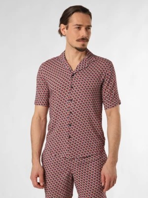 Zdjęcie produktu Finshley & Harding London Koszula męska - Bryan Mężczyźni Regular Fit wiskoza czerwony|wielokolorowy wzorzysty,