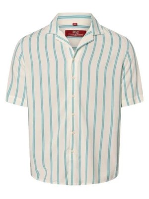 Zdjęcie produktu Finshley & Harding London Koszula męska Mężczyźni Regular Fit wiskoza biały|niebieski w paski,