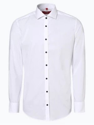 Zdjęcie produktu Finshley & Harding London Koszula męska Mężczyźni Slim Fit Bawełna biały jednolity,