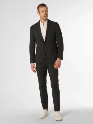 Zdjęcie produktu Finshley & Harding London Męski garnitur Mężczyźni Slim Fit Sztuczne włókno szary marmurkowy,