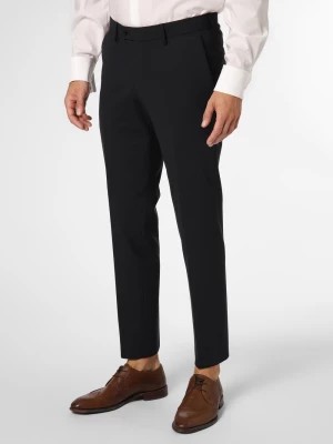 Zdjęcie produktu Finshley & Harding London Męskie spodnie od garnituru modułowego Mężczyźni Slim Fit niebieski jednolity,