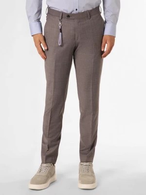 Zdjęcie produktu Finshley & Harding London Męskie spodnie od garnituru modułowego Mężczyźni Slim Fit Sztuczne włókno lila marmurkowy,