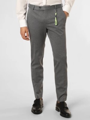 Zdjęcie produktu Finshley & Harding London Męskie spodnie od garnituru modułowego Mężczyźni Slim Fit Sztuczne włókno niebieski|szary marmurkowy,