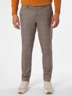 Zdjęcie produktu Finshley & Harding London Spodnie Mężczyźni Sztuczne włókno wielokolorowy|beżowy w kratkę,