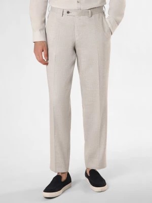 Zdjęcie produktu Finshley & Harding London Spodnie z zawartością lnu - BEN Mężczyźni Comfort Fit szary marmurkowy,
