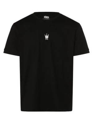 Zdjęcie produktu Finshley & Harding London T-shirt męski Mężczyźni Bawełna czarny jednolity,