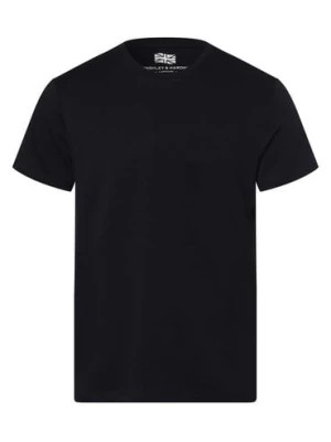Zdjęcie produktu Finshley & Harding London T-shirt męski Mężczyźni Bawełna niebieski jednolity,