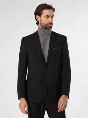 Zdjęcie produktu Finshley & Harding Męska kurtka modułowa - Brad Mężczyźni Regular Fit Wełna czarny jednolity,