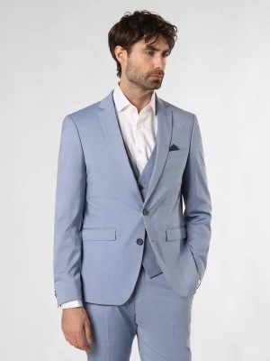 Zdjęcie produktu Finshley & Harding Męska kurtka modułowa - Oakland Mężczyźni Slim Fit niebieski marmurkowy,