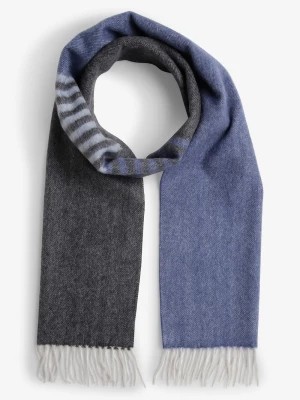 Zdjęcie produktu Finshley & Harding Męski szalik z czystego kaszmiru Mężczyźni Kaszmir niebieski|szary|wielokolorowy w paski,