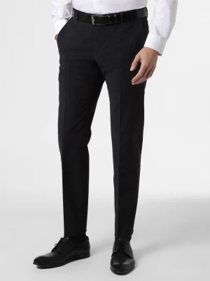 Zdjęcie produktu Finshley & Harding Męskie spodnie od garnituru modułowego Mężczyźni Modern Fit czarny jednolity,
