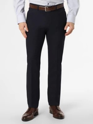 Zdjęcie produktu Finshley & Harding Męskie spodnie od garnituru modułowego Mężczyźni Slim Fit niebieski jednolity,