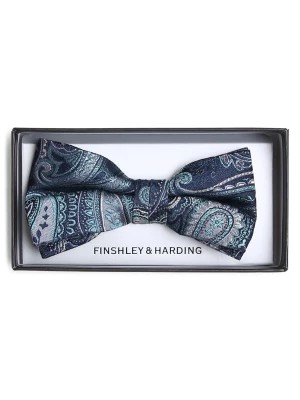 Zdjęcie produktu Finshley & Harding Muszka męska z jedwabiu Mężczyźni Jedwab niebieski|zielony wzorzysty,