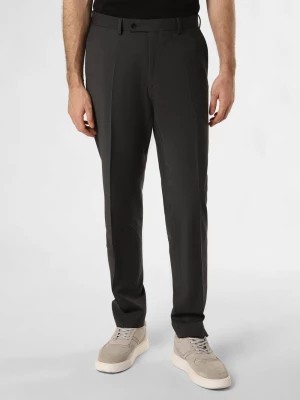 Zdjęcie produktu Finshley & Harding Spodnie - Carter Mężczyźni Regular Fit Wełna szary jednolity,