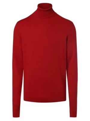 Zdjęcie produktu Finshley & Harding Sweter męski Mężczyźni Bawełna czerwony jednolity,