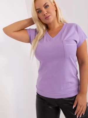 Zdjęcie produktu Fioletowa bluzka plus size RELEVANCE