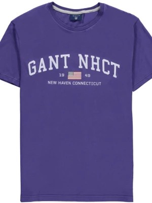 Zdjęcie produktu Fioletowa koszulka męska GANT