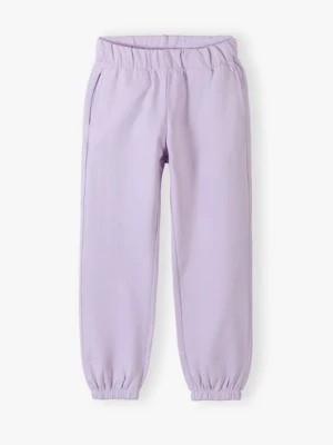 Zdjęcie produktu Fioletowe spodnie dresowe dla dziewczynki - comfort fit - Lincoln&Sharks Lincoln & Sharks by 5.10.15.