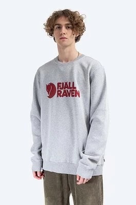 Zdjęcie produktu Fjallraven bluza bawełniana Logo Sweater męska kolor szary z aplikacją F84142-345