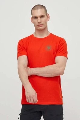 Zdjęcie produktu Fjallraven t-shirt 1960 Logo T-shirt męski kolor pomarańczowy z nadrukiem F87313