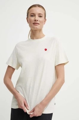 Zdjęcie produktu Fjallraven t-shirt Hemp Blend T-shirt damski kolor beżowy F14600163