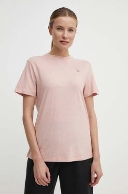 Zdjęcie produktu Fjallraven t-shirt Hemp Blend T-shirt damski kolor różowy F14600163