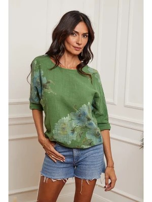 Zdjęcie produktu Fleur de Lin Bluzka w kolorze zielonym rozmiar: XXL
