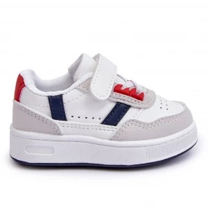Zdjęcie produktu FR1 Klasyczne Dziecięce Buty Sportowe Biało-Czerwone Marlin białe