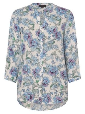 Zdjęcie produktu Franco Callegari Damska bluzka lniana Kobiety len niebieski wzorzysty,