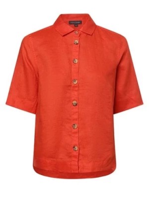Zdjęcie produktu Franco Callegari Damska bluzka lniana Kobiety len pomarańczowy jednolity,