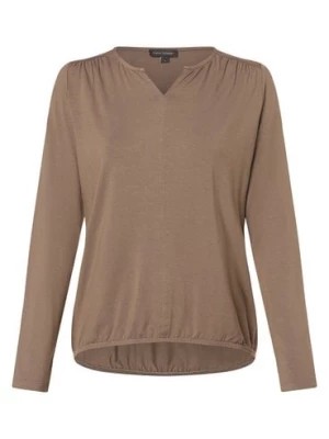 Zdjęcie produktu Franco Callegari Damska koszulka z długim rękawem Kobiety wiskoza brązowy|szary jednolity,
