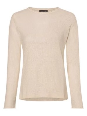 Zdjęcie produktu Franco Callegari Damski sweter lniany Kobiety len biały jednolity,