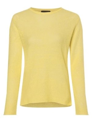 Zdjęcie produktu Franco Callegari Damski sweter lniany Kobiety len żółty jednolity,