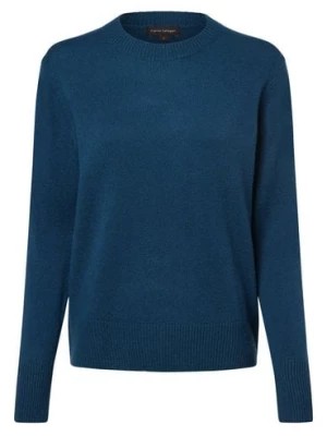 Zdjęcie produktu Franco Callegari Damski sweter z wełny merino Kobiety Wełna merino niebieski|zielony marmurkowy,