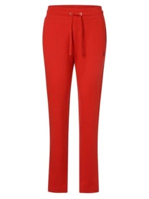 Zdjęcie produktu Franco Callegari Damskie spodnie dresowe Kobiety Materiał dresowy czerwony jednolity,
