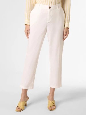 Zdjęcie produktu Franco Callegari Spodnie z dodatkiem lnu Kobiety Bawełna biały jednolity,