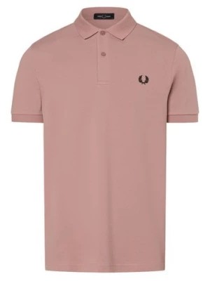 Zdjęcie produktu Fred Perry Męska koszulka polo Mężczyźni Bawełna różowy jednolity,