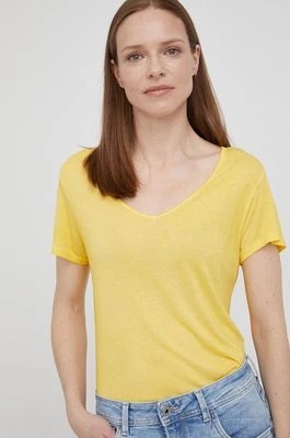 Zdjęcie produktu Frieda & Freddies t-shirt damski kolor żółty